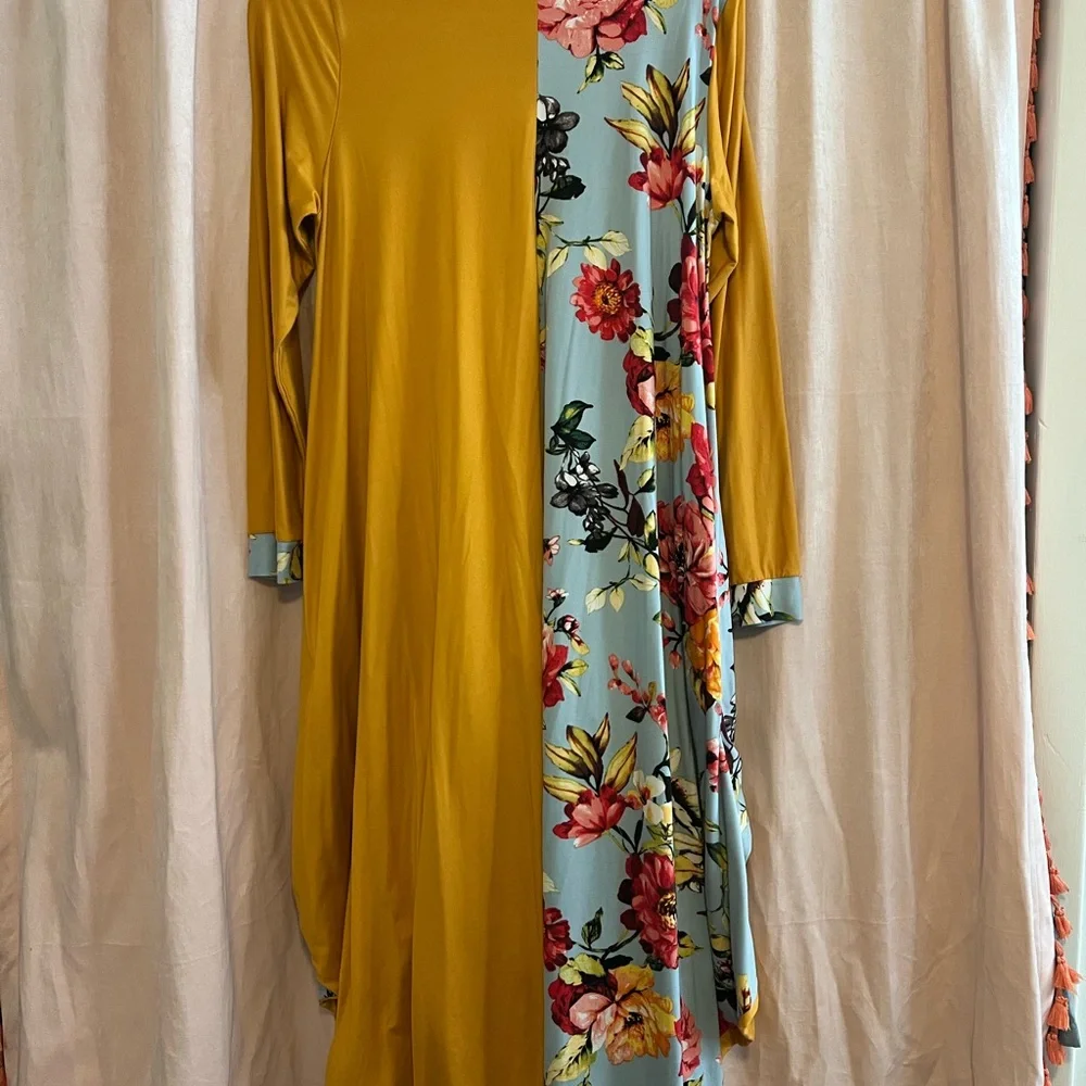 Floral Mustard Tunic - Picture 2 of 3
